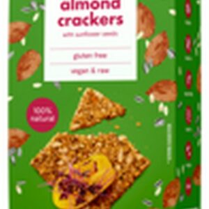 THE BEGINNINGS ALMOND SEED CRACKERS (RAW) 80 GRMS