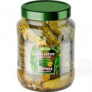 ZAKUSKA MINI PICKLED GHERKINS HRUSTIKI 670 GRMS