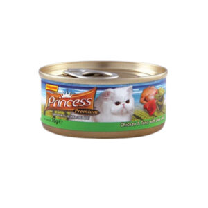 PRINCESS TINS CHICK/TUNA/ALOE VERA GREE 70 grms