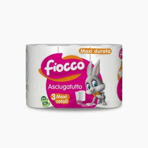 FIOCCO MAXI PINK KITCHEN ROLLS 2 PLY 3X