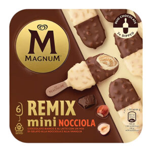 WALLS MAGNUM MINI REMIX HAZELNUT ICE CREAM MULTIPACK 6X264 GRMS