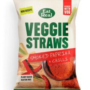 EAT REAL VEGGIE STRAWS S.PAPRIKA&CHILLI 110 GRMS