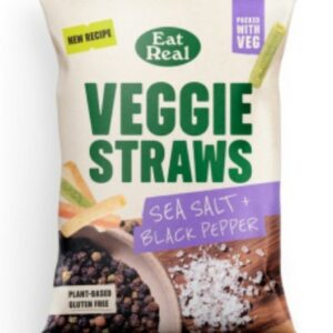 EAT REAL VEGGIE STRAWS SALT & PEPPER 110 GRMS