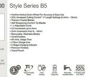 REMINGTON BEARD TRIMMER B5 CORDLESS