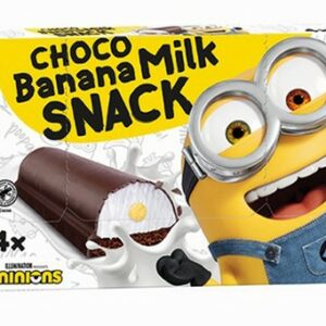 MINIONS CHOCO & BANANA MILK SNACK 4X20 GRMS