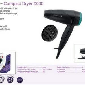 REMINGTON Dryer Travel On The Go 2000w 1 pcs.