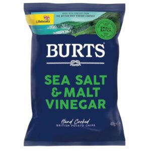 BURTS CRISPS SEA SALT & MALT VINEGAR  40 GRMS