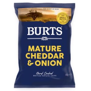 BURTS CRISPS MATURE CHEDDAR & ONION  40 GRMS