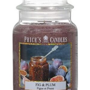 PRICE'S CANDLES CANDLE JAR  110-150HR FIG & PLUM 630 GRMS