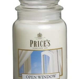 PRICE'S CANDLES CANDLE JAR 110-150HR OPEN WINDOW 630 GRMS
