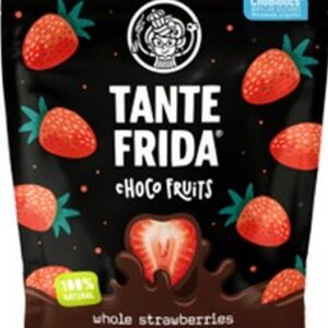 TANTE FRIDA CHOCO FRUITS WHOLE STRAWBERRIES IN DARK CHOCOLATE 100 GRMS