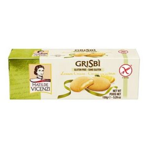 GRISBI BISCUITS  LEMON CREAM GF 150 GRMS