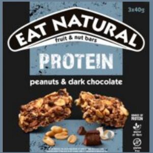 EAT NATURAL PROTEIN BAR PEANUTS & DARK CHOCOLATE MULTIPACK X 3