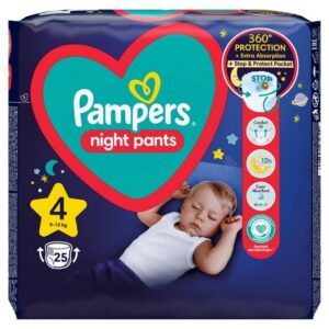 PAMPERS VP NIGHT PANTS 4 MAXI 25 PCS.