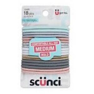 I SCUNCI HAIR ELASTICS TEXTURED 18 PCS.