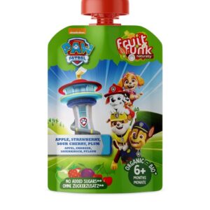 FRUIT FUNK POUCH APPLE, STRAWBERRY, SOUR CHEERY, PLUM - PAW PATROL 90 GRMS