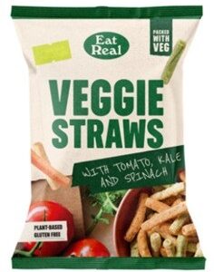 EAT REAL VEGGIE STRAWS TOM KA SP 110 GRMS