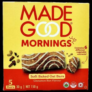 MADEGOOD SOFT GRANOLA BARS CINNAMON 150 GRMS