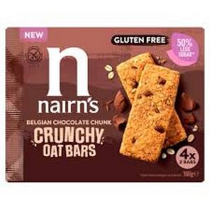 NAIRNS CHOCOLATE OAT BAR 4X160 GRMS