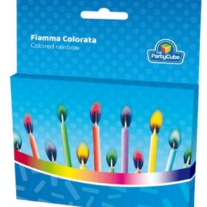 PARTYCUBE CANDLES RAINBOW X 12 1 PCS.