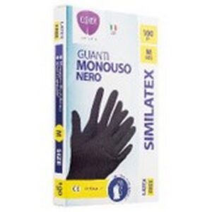 I CLENDY GLOVES BLACK 100 PCS SIZE M 230 GRMS