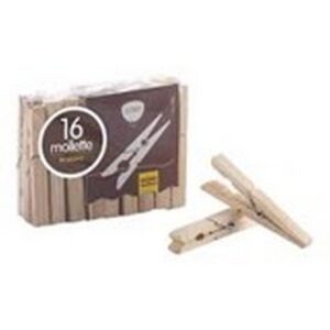 I CLENDY WOODEN PEGS 16 PCS 145 GRMS