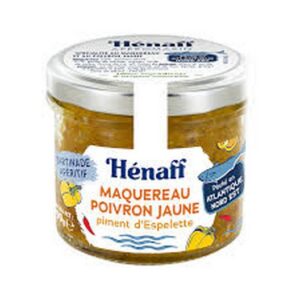 HENAFF MACKEREL, YELLOW PEPPER & ESPELETTE PEPPER SPREAD 90 GRMS
