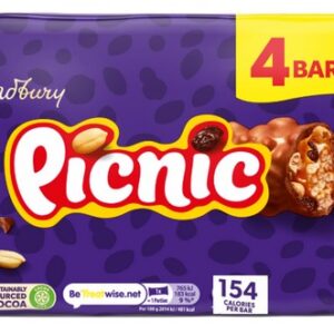 CADBURY PICNIC MP UK 3+1FREE 32 GRMS