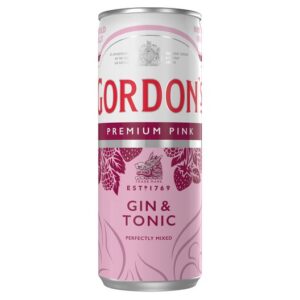 GORDONS PINK GIN & TONIC CAN 250 ML
