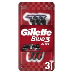 GILLETTE BLUE 3 PLUS RED X 3