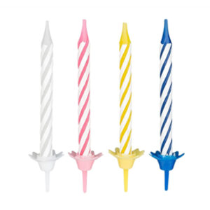 PAP STAR PARTY CANDLES ASSORTED 10 pcs.