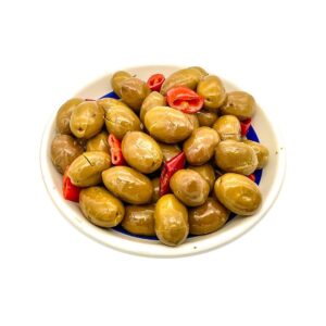 DELI OLIVE VERDI SCHIACCATE PICANTI