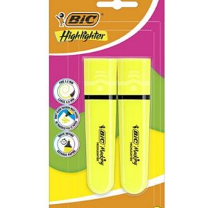 BIC HIGHLIGHTER YELLOW X 2