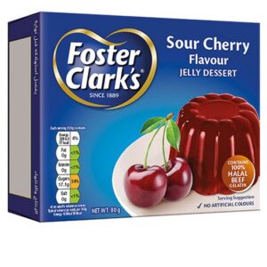 FOSTER CLARKS SOUR CHERRY JELLY PKT 6X800 GRMS