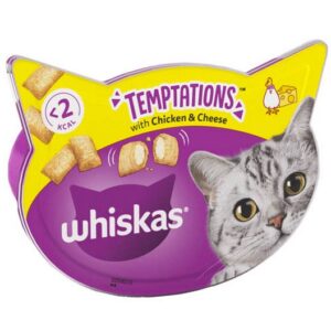 WHISKAS TREAT TEMPTATIONS CHICKEN & CHEESE 600 GRMS