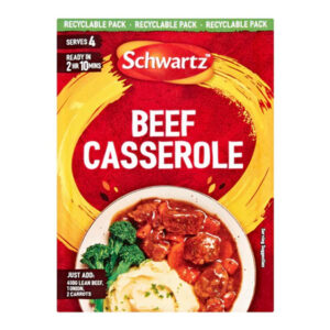 SCHWARTZ BEEF CASSEROLE 38 GRMS