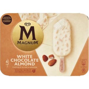 ALGIDA MAGNUM BIANCO MANDORLE M/P 4X300 GRMS