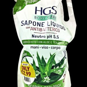 SCALA 0F3142 HGS LIQUID SOAP 3IN1 ALOA & TEA 2 LTR