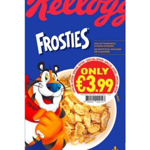 KELLOGGS FROSTIES €3.99ONLY 470 GRMS