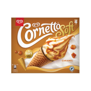 ALGIDA CORNETTO SOFT CARAMEL VANILLA M/P 4X