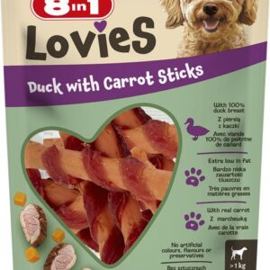 8IN1 LOVIES DUCK & CARROT STICKS 80 GRMS