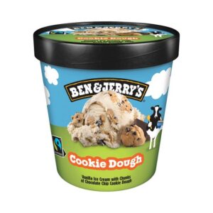BEN & JERRYS COOKIE DOUGH ICE CREAM TUB 465 ML